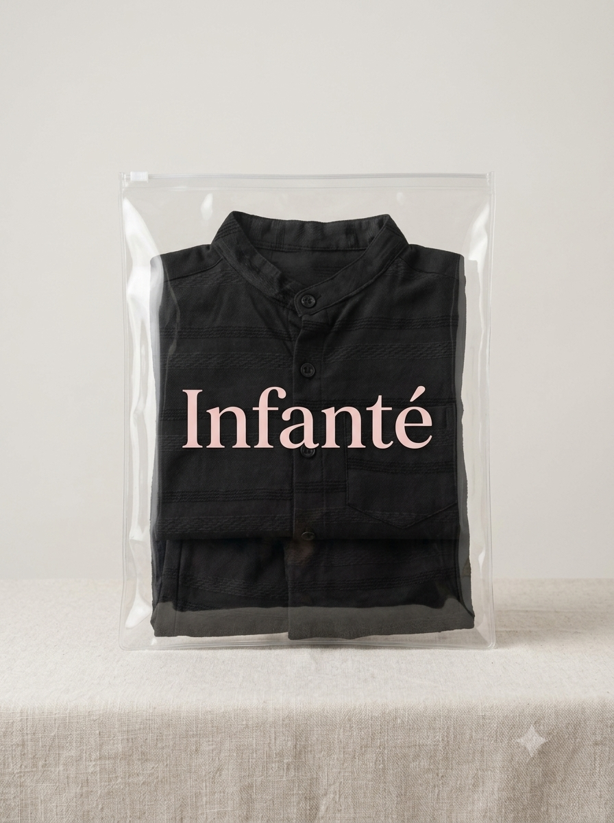 Infanté Midnight Striped Button Down Two Piece Resort Set