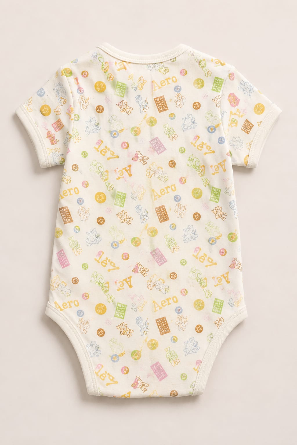 Infanté Little Pilot Cream Aviation Bodysuit