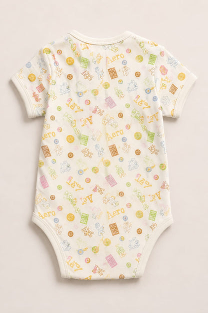 Infanté Little Pilot Cream Aviation Bodysuit