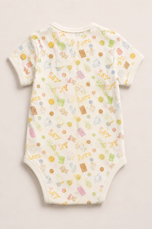 Infanté Little Pilot Cream Aviation Bodysuit