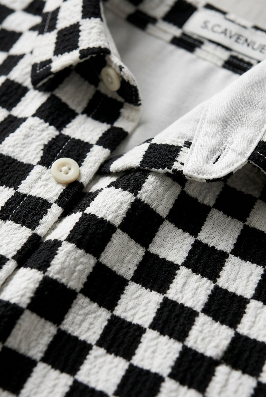 Infanté Monochrome Checkerboard Muslin Lounge Set