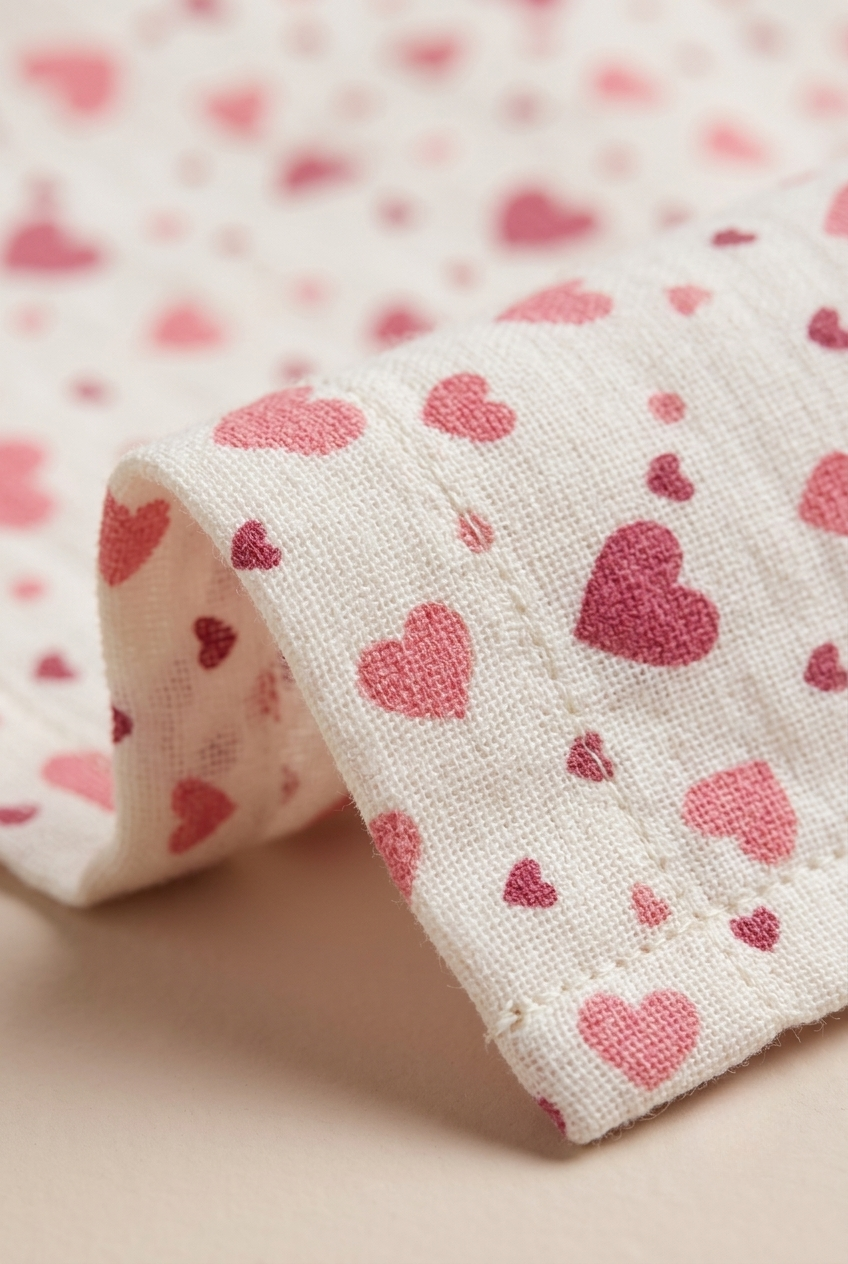 Infanté Luxe Muslin Heart Print Pyjama Set