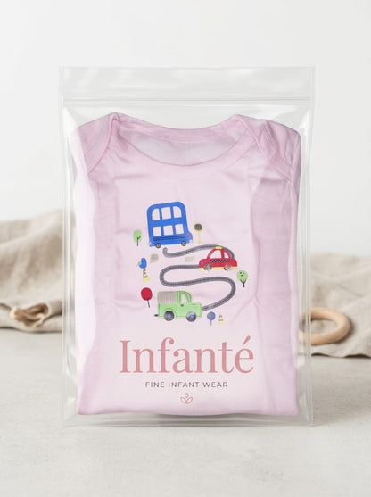 Infanté Beep Beep Pink Transit Bodysuit