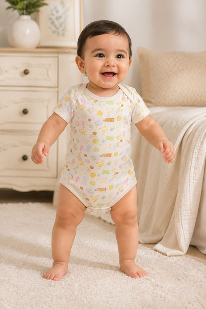 Infanté Little Pilot Cream Aviation Bodysuit