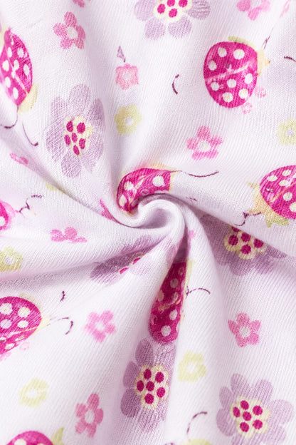 Infanté Pink Ladybug Baby Bodysuit