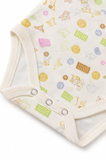 Infanté Little Pilot Cream Aviation Bodysuit