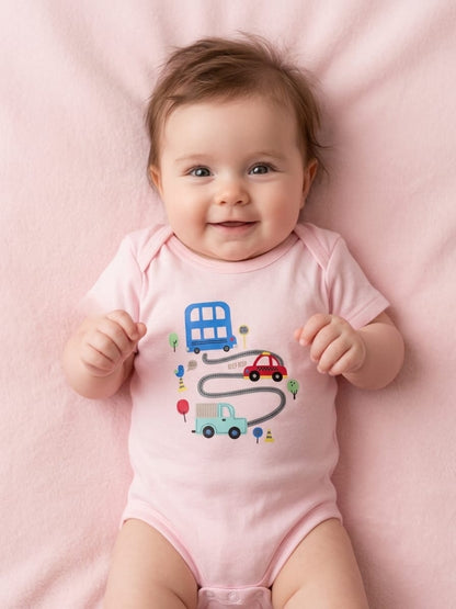 Infanté Beep Beep Pink Transit Bodysuit