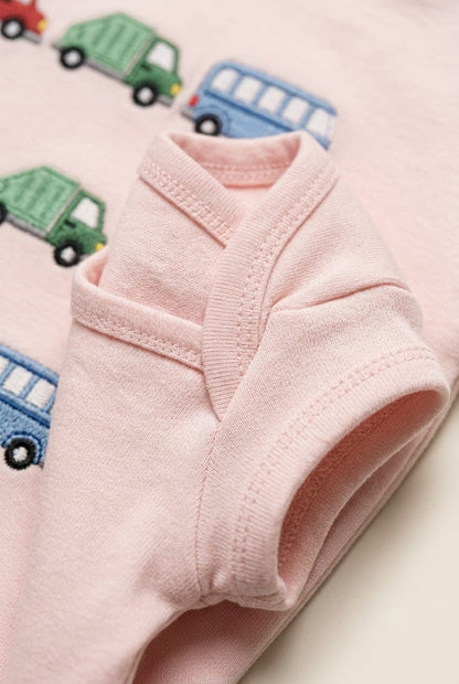 Infanté Beep Beep Pink Transit Bodysuit