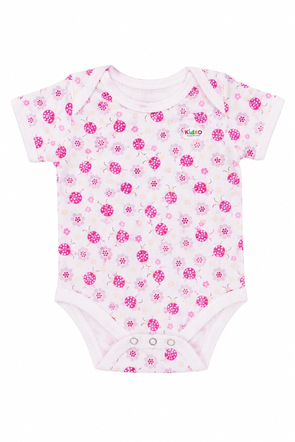 Infanté Pink Ladybug Baby Bodysuit